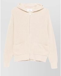Lardini - Hooded Knit Jacket Front Pockets - Lyst