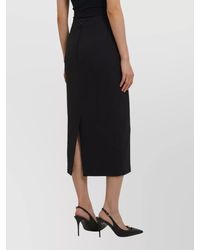 Dolce & Gabbana - Virgin Wool High-Rise Midi Pencil Skirt - Lyst