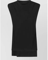 Petar Petrov - Round Neck Sleeveless Top Layered Hem - Lyst