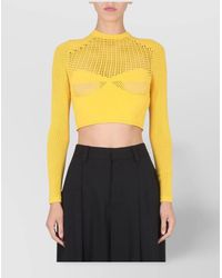 Ambush - Cropped Knitted Top - Lyst