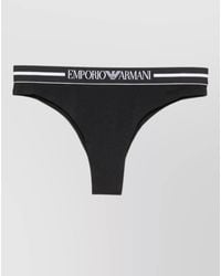 Emporio Armani - Organic Cotton Logo-Waistband Thong Briefs Set - Lyst