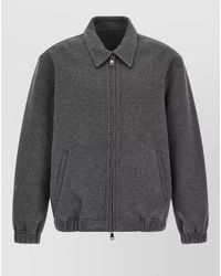 Giorgio Brato - Cashmere Wool Jacket Collared Elastic Hem - Lyst
