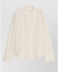 Closed - Organic Cotton Pleated Long-Sleeve Shirt - Lyst