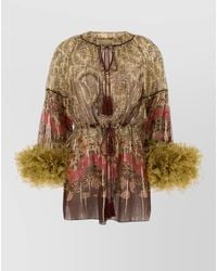 Valentino Garavani - Printed Silk Mini Dress - Lyst