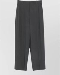 TOTEME - High-Rise Wide-Leg Suit Trousers - Lyst
