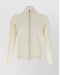 Brunello Cucinelli - Cashmere Cardigan With Ribbed Collar And Cuffs - Lyst