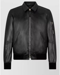 Tom Ford - Leather Bomber Jacket - Lyst