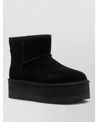 UGG - Platform Ankle Boots Round Toe - Lyst