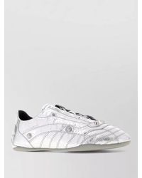 Balenciaga - Leather Lace-Up Sneakers - Lyst