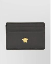 Versace - Leather La Medusa Card Holder - Lyst