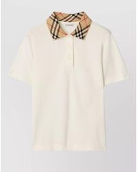 Burberry - Cotton Piqué Short-Sleeve Polo Shirt - Lyst