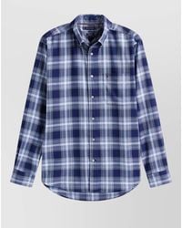 Tommy Hilfiger - Long Sleeve Button-Down Shirt With Chest Pocket - Lyst