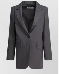 Max Mara - Virgin Wool Silk Blazer - Lyst