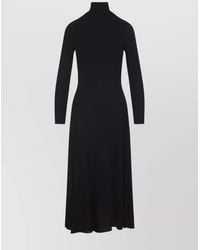 Alaïa - Midi Dress With Heart Back Detail - Lyst