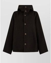 Uma Wang - Hooded Button Jacket - Lyst