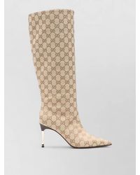 Gucci - Knee Length Stiletto Heel Pointed Toe Boots - Lyst