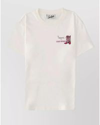 MC2 Saint Barth - Cotton T Shirt Round Neck Graphic Detail - Lyst