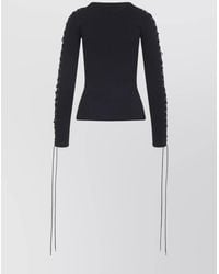 Balenciaga - Ribbed Long-Sleeve Top - Lyst