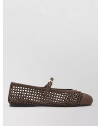 Prada - Crochet Ballerina Shoes - Lyst