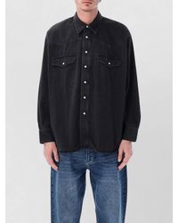 Studio Nicholson - Western Denim Shirt Long Sleeves Collar Buttons - Lyst