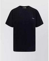 Coperni - Organic Cotton Logo Print Ribbed Crew Neck Short Sleeve T Shirt - Lyst