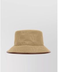 Max Mara Esperia Canvas Bucket Hat in Natural | Lyst