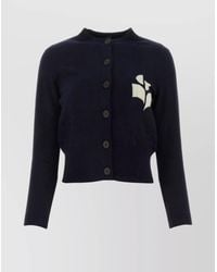 Isabel Marant - Newton Cardigan With Ribbed Cuffs And Hem - Lyst