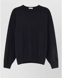 Brunello Cucinelli - Long Sleeve Crew Neck Knit Top - Lyst