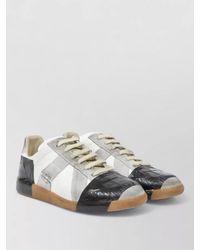 Maison Margiela - Lace Up Low Top Sneakers Rubber Sole - Lyst
