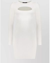 DSquared² - Ribbed Cutout Mini Dress - Lyst