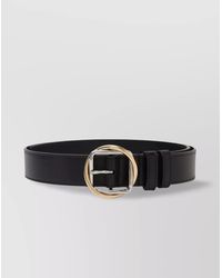 Jacquemus - Leather Square Buckle Belt With Interlocking Detail - Lyst