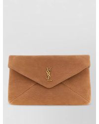 Saint Laurent - Large Envelope Clutch Bag Foldover Flap - Lyst