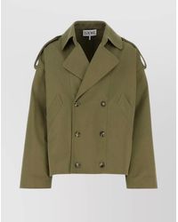 Loewe - Cotton Trench Coat - Lyst