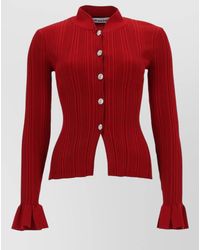 Self-Portrait - Cardigan Jewel Buttons Flared Cuffs Long Sleeves - Lyst