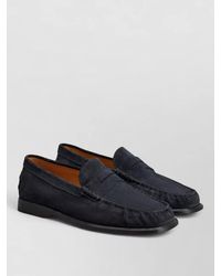 Tod's - Suede Gathered Loafers - Lyst