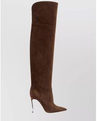 Casadei - Suede Leather Boots - Lyst