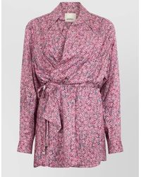 Isabel Marant - Viscose Silk Blouse Belt Detail - Lyst