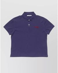 Acne Studios - Organic Cotton Polo Shirt Short Sleeve - Lyst