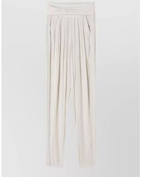 Lanvin - High-Rise Pleated Straight-Leg Trousers - Lyst