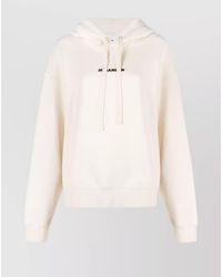 Jil Sander - Cotton Oversized Logo-Print Hoodie - Lyst