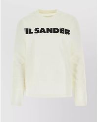 Jil Sander - Cotton Logo-Print Long-Sleeve T-Shirt - Lyst