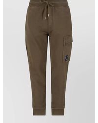C.P. Company - Cargo Pocket Drawstring Waist Ribbed Cuffs Trousers - Lyst