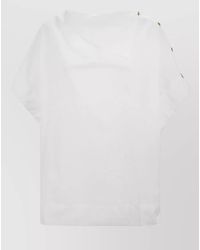 Soeur - Asymmetric Short-Sleeve Blouse - Lyst