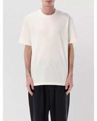 Y-3 - Cotton Ribbed Crew Neck Short Sleeve T-Shirt - Lyst
