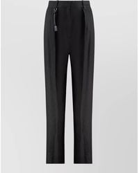Elisabetta Franchi - High-Rise Wide-Leg Tailored Trousers - Lyst