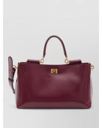Dolce & Gabbana - Vittoria Calfskin Leather Tote Bag - Lyst
