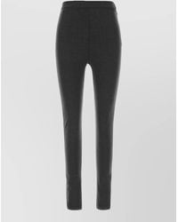 Jil Sander - Stretch Virgin Wool Blend Slim Trousers - Lyst