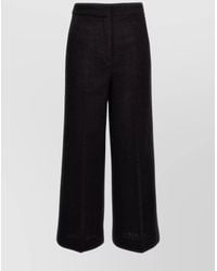 Moschino - Cropped Bouclé Wide-Leg Trousers - Lyst
