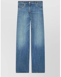 Versace - Denim High-Rise Wide-Leg Jeans - Lyst