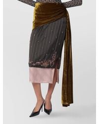 Dries Van Noten - Draped Skirt - Lyst